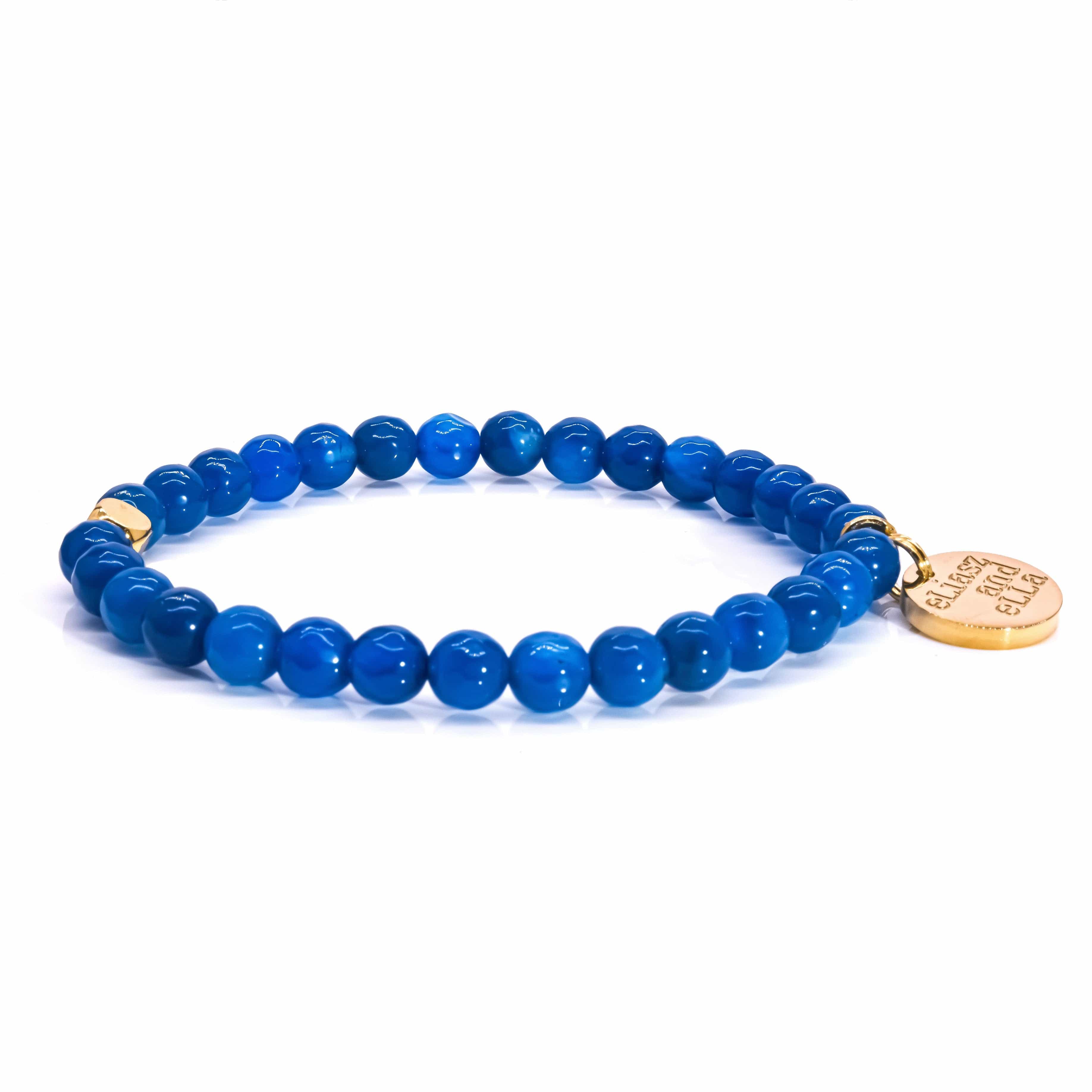 Mini Bright Blue Stone Bracelet – eLiasz and eLLa Jewelry Inc.